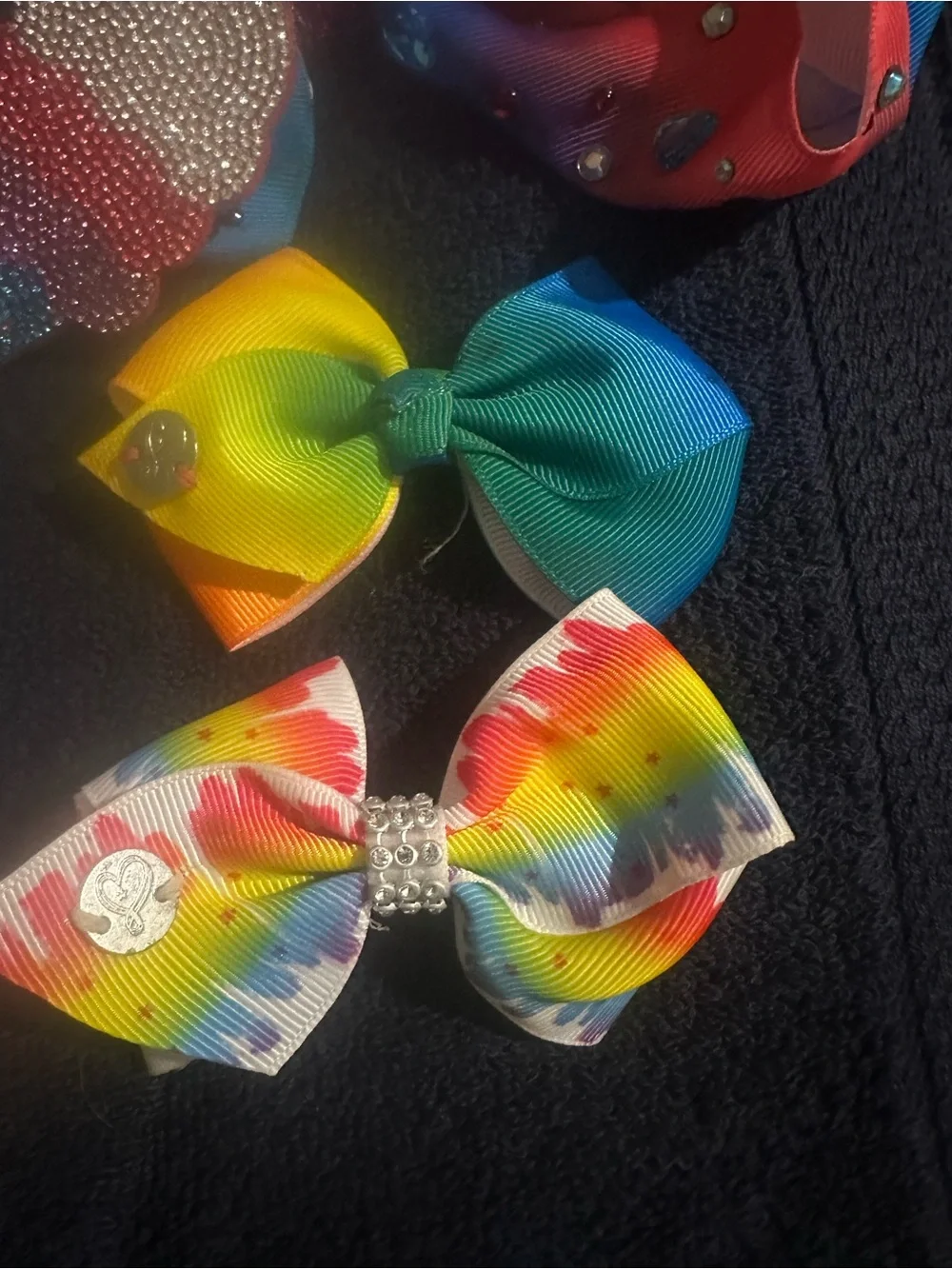 Colorful Rainbow Kids Hair Bow Set - Multicolor Jojo Siwa